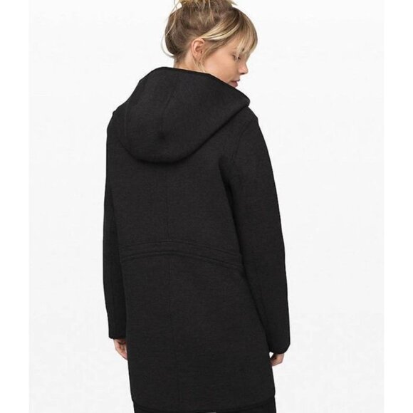 LULULEMON URBAN HORIZONS JACKET WOMENS Small REVERSIBLE HEATHERED GRAY BLACK - Picture 3 of 12